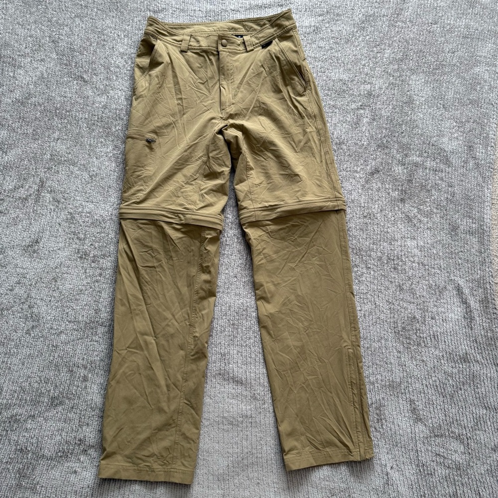 EASTERN MOUNTAIN‎ SPORTS Convertible Hiking Pants Size 30 Tan Zip Off